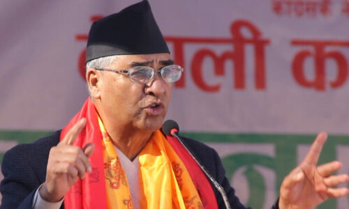 Memo submitted to PM Deuba demanding long-term solution of drinking water problems